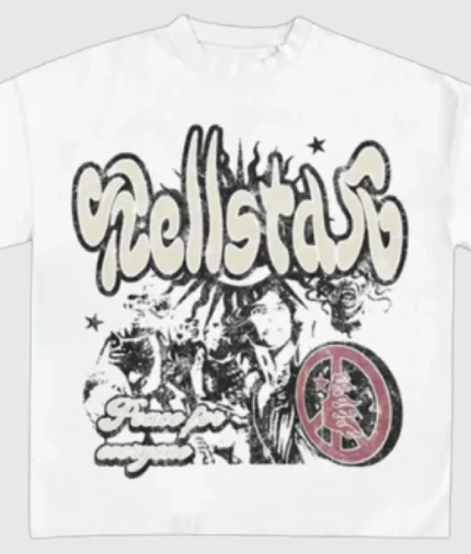 Hellstar Peace For Anatomy T-Shirt White