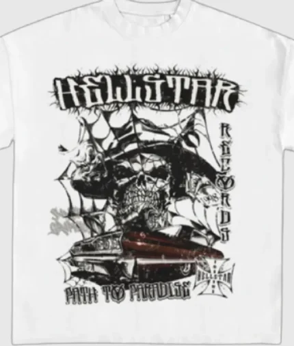 Hellstar Records Path T-Shirt White