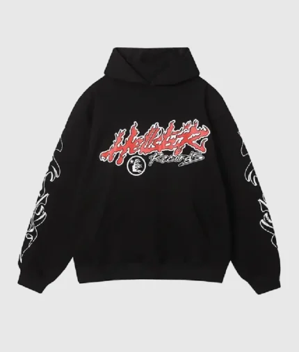 Hellstar Studio Records Hoodie Black