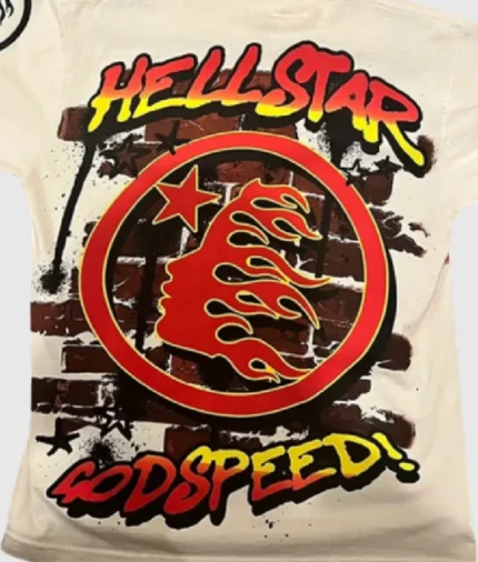 Hellstar Studios God Speed T-Shirt Cream