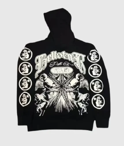 Hellstar Studios Records Amercian Hoodie Black