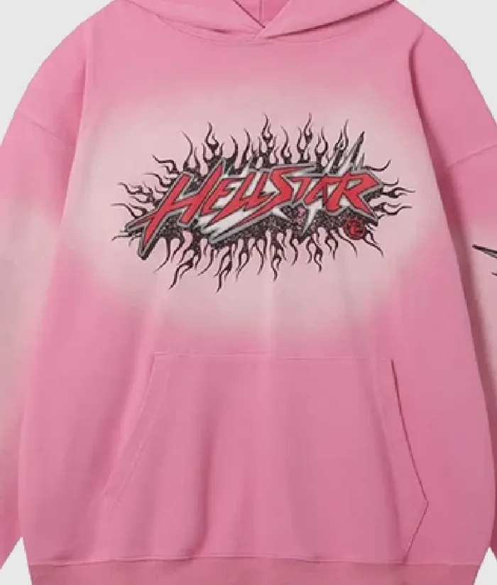 Hellstar Studios Records Hoodie Pink