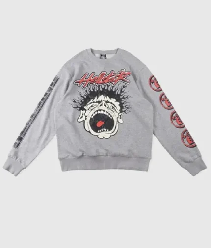 Hellstar Studios Records Sweater Grey