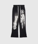 Hellstar Studios Records Yoga Sweatpants Black